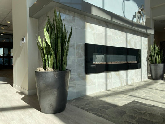 Tall Flare- Stoneware Planter