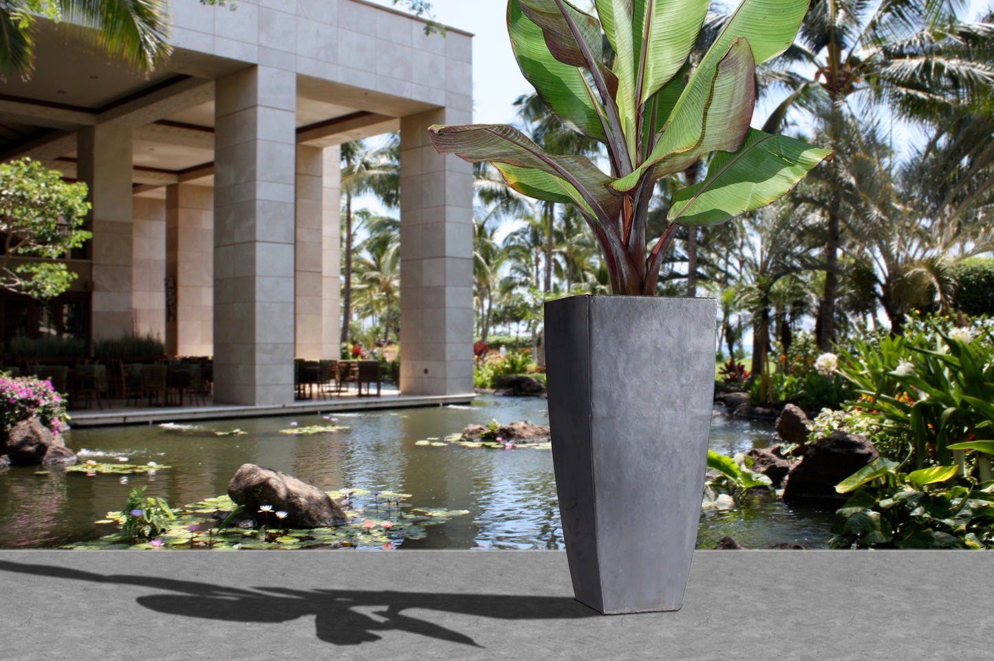 Square Taper- Stoneware Planter