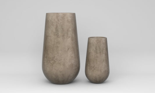 Benton- Ficostone Tall Modern Planter