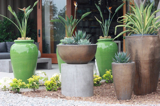Low Bowls- Stoneware Planter