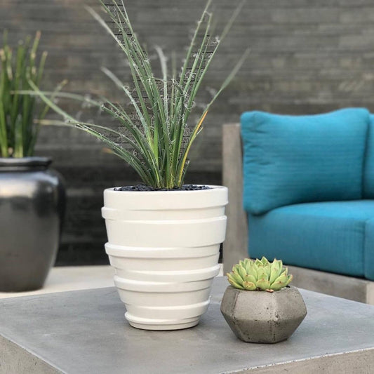Stacks- Modern Glazed Planter