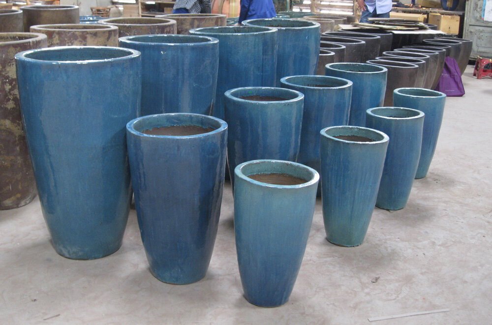 Tall Taper- Stoneware Planter