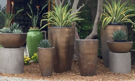 Tall Taper- Stoneware Planter
