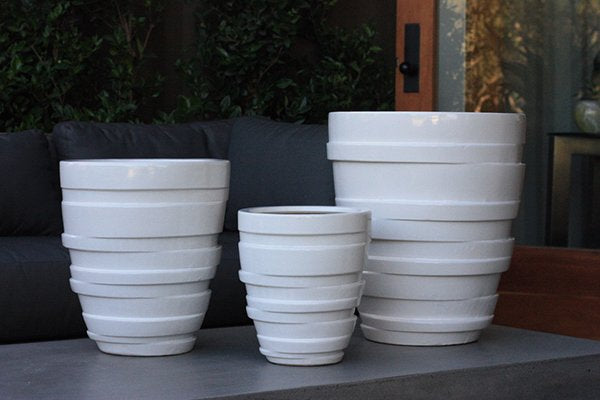 Stacks- Modern Glazed Planter