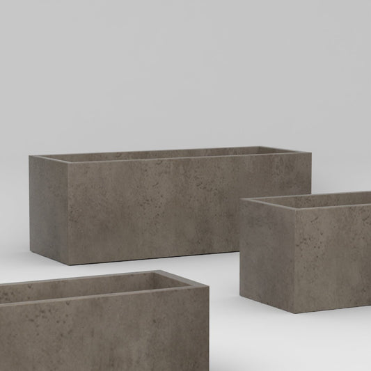 Mia- Ficostone Planter, Rectangle